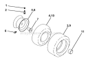 Page H Diagram and Parts List for WE13T38D  Weed Eater Lawn Tractor